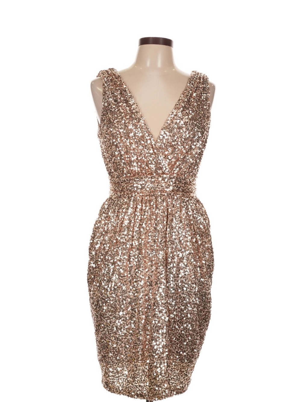 Badgley Mischka 5th Ave Showstopper sequin rose dress